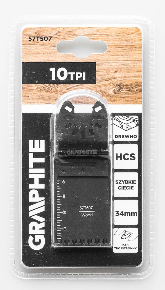 Brzeszczot Daugiafunkcinis įgilinamasis pjūklo diskas, 10TPI, HCS, 34 mm
