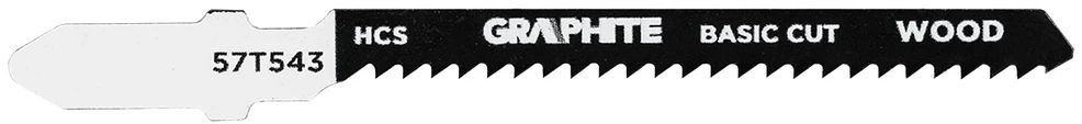 Graphite Brzeszczot Pjūklo ašmenys, 12 TPI, HCS, T formos rankena, 2 vnt., lenktam pjovimui