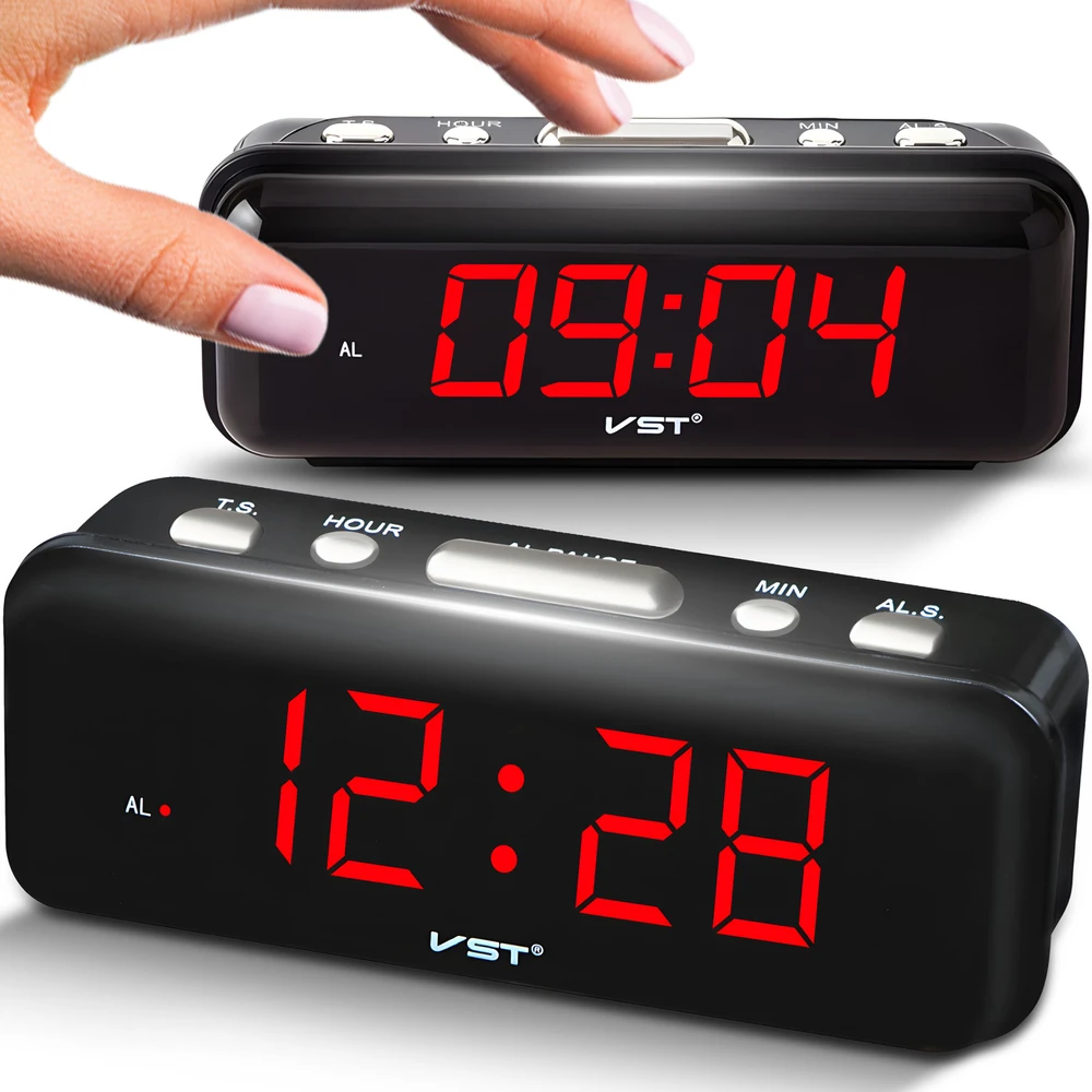 Budzik Skaitmeninis žadintuvas NightGlow LED