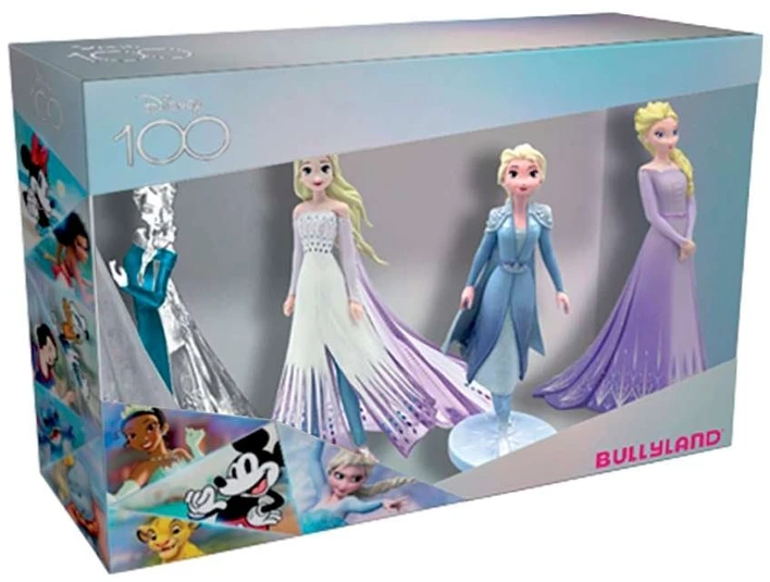 Bullyland,Disney Bullyland - WD 100 metų platininis „Ledo šalis“ dovanų dėžutė - 4 figūrėlės (525393)