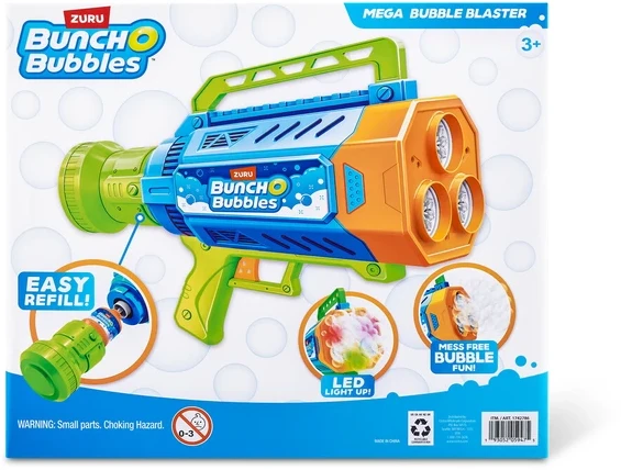 Bunch O Bubbles BUBBLE WOW WOW A BUBBLE Didelis burbulų šautuvas