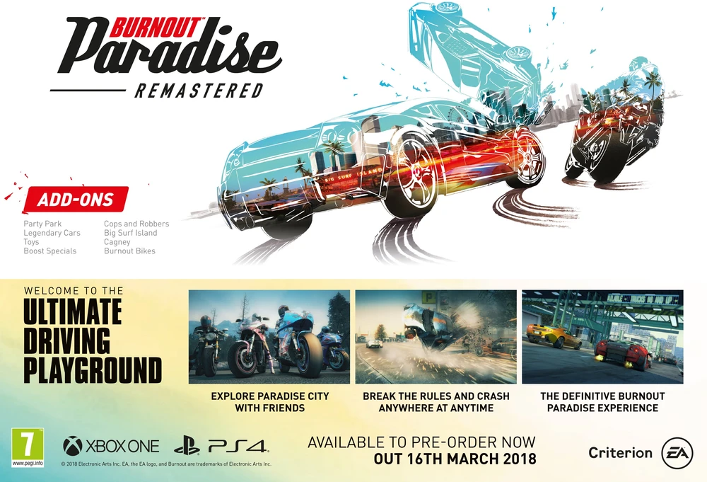 Electronic Arts EA Burnout Paradise Remastered XBOX One