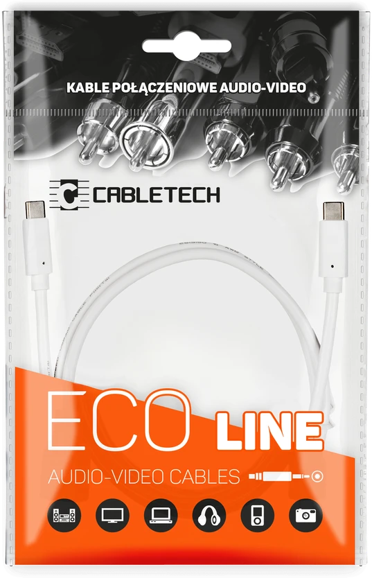 Cabletech USB C – USB C kištukas-kištukas
