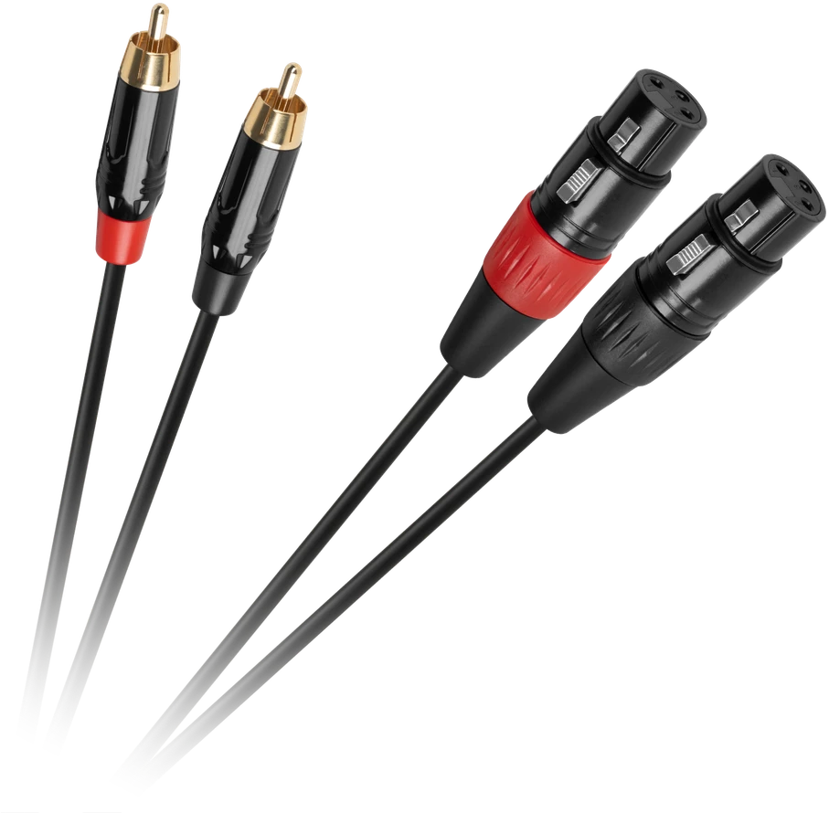 Cabletech XLR - 2RCA jungiamasis kabelis 1m