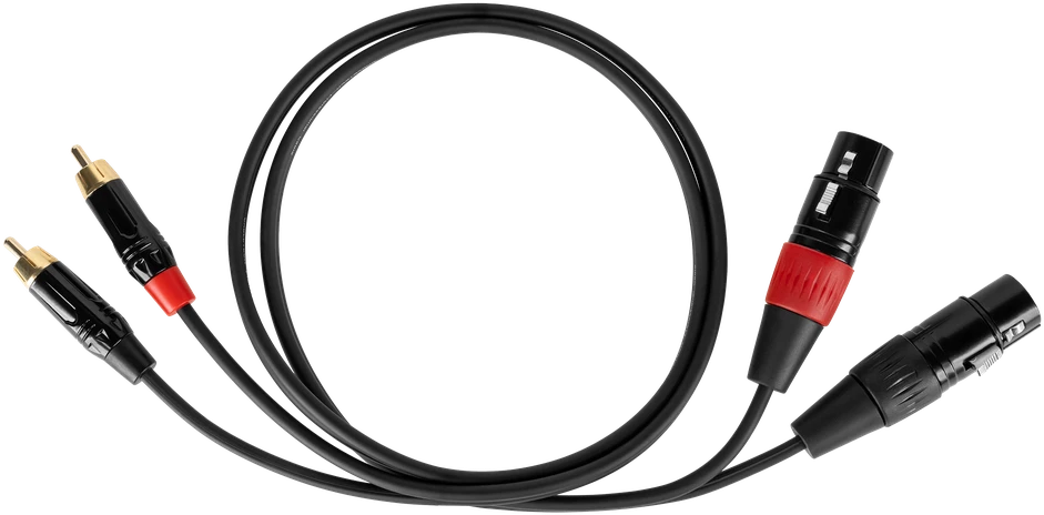 Cabletech XLR - 2RCA jungiamasis kabelis 1m