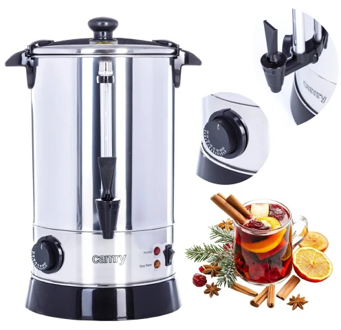 Virdulys Camry | Boiler | CR 1267 | Electric | 950 W | 8.8 L | Nerūdijantis plienas | Nerūdijantis plienas