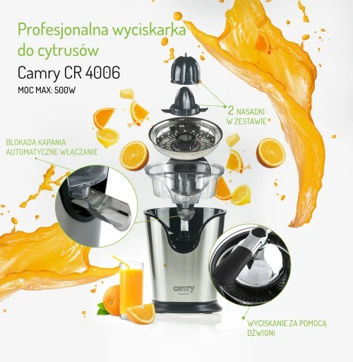 Camry CR 4006 Profesionali citrusinių vaisių sulčiaspaudė