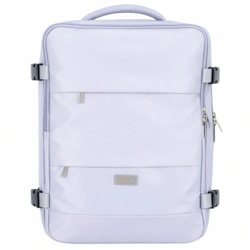 Adler Verslo ir sporto kabinos kuprinė 40x20x30 nešiojamasis 17" vandeniui atsparus RFID Camry CR 6880 šviesiai violetinė