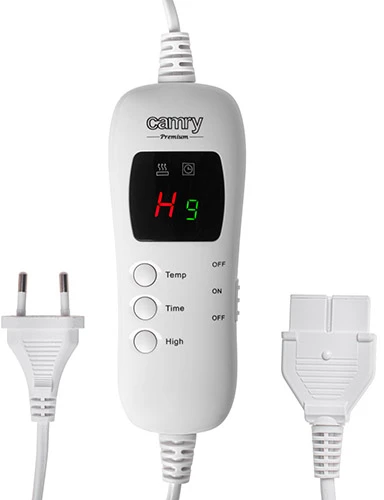 Camry | Elektrinio šildymo užvalkalas su laikmačiu | CR 7442 | Šildymo lygių skaičius 7 | Asmenų skaičius 1 | Nuotolinio valdymo pultas | 120 W