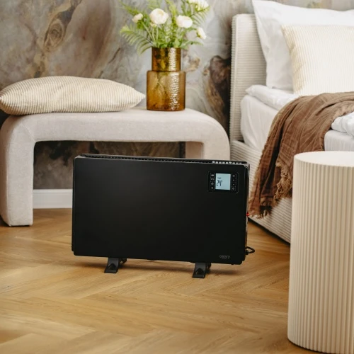 Adler „Camry“ ventiliatorinis šildytuvas su nuotolinio valdymo pultu | CR 7739 | Konvekcinis šildytuvas | 2000 W | Galios lygių skaičius: 3 (750 W / 1250 W / 2000 W) | Juodas