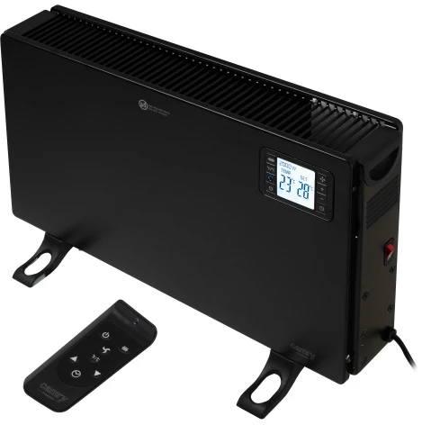 Adler „Camry“ ventiliatorinis šildytuvas su nuotolinio valdymo pultu | CR 7739 | Konvekcinis šildytuvas | 2000 W | Galios lygių skaičius: 3 (750 W / 1250 W / 2000 W) | Juodas