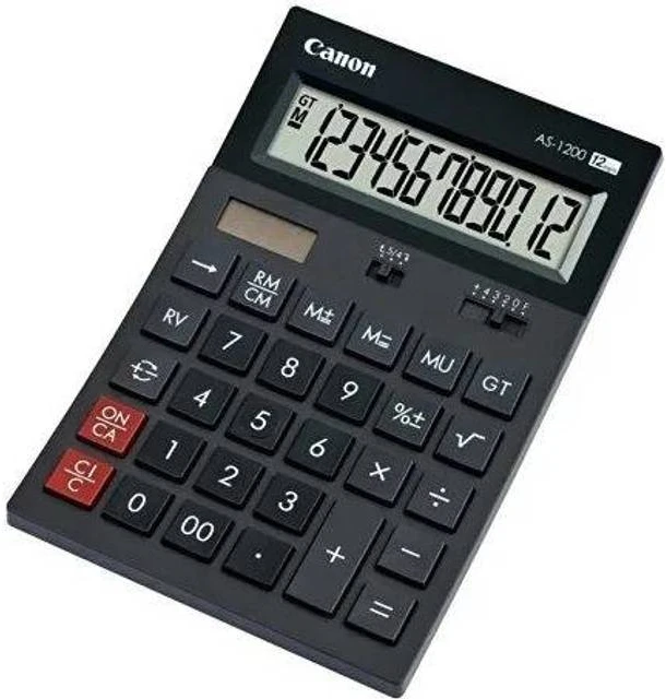 Canon AS1200HB skaičiuotuvas Desktopas Pagrindinis skaičiuotuvas Pilka