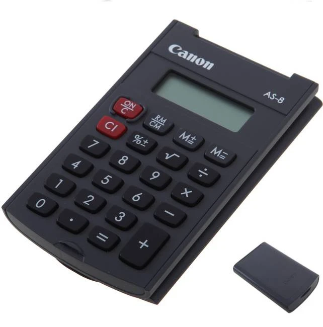 Canon AS-8 skaičiuotuvas Kišenė Skaičiuotuvo ekranas Pilka