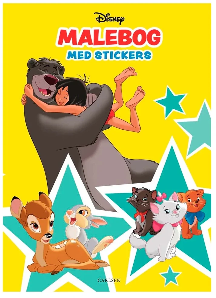 Carlsen,Disney Carlsen - Spalvinimo knygelė su lipdukais - Disney Classics
