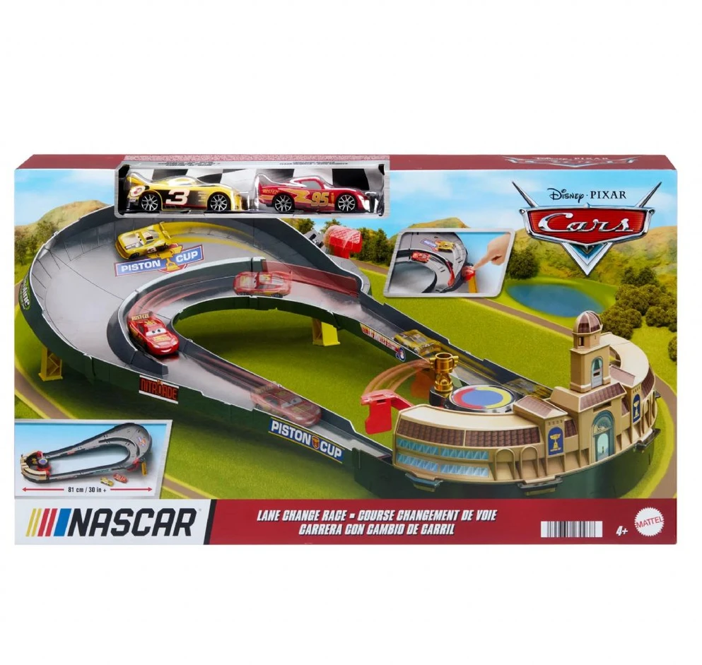 Cars Automobiliai – NASCAR eismo juostos keitimo rinkinys (HXJ33)