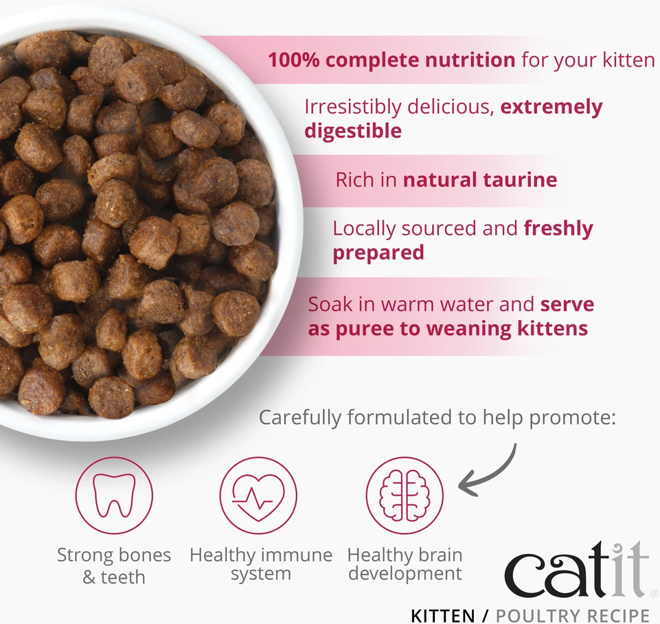 Catit - aukščiausios kokybės sausas kačiukų maistas - su vištiena - 2kg