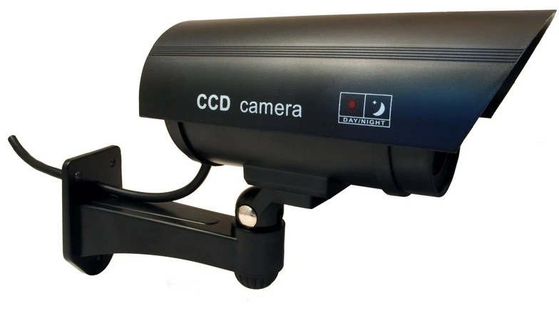 Atrapa MACLEAN IR1100 B CE IR1100B apsaugos kamera Dummy IR LED Juodas