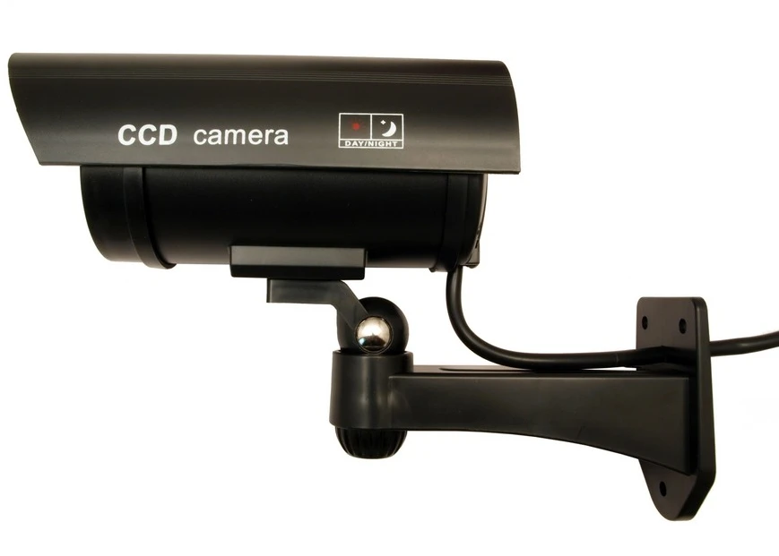 Atrapa MACLEAN IR1100 B CE IR1100B apsaugos kamera Dummy IR LED Juodas