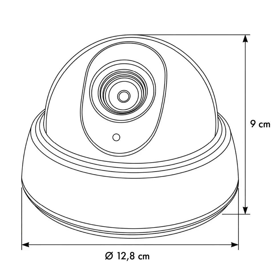 CEE MACLEAN DC2300 CE DC2300 kupolinė apsaugos kamera Dummy LED