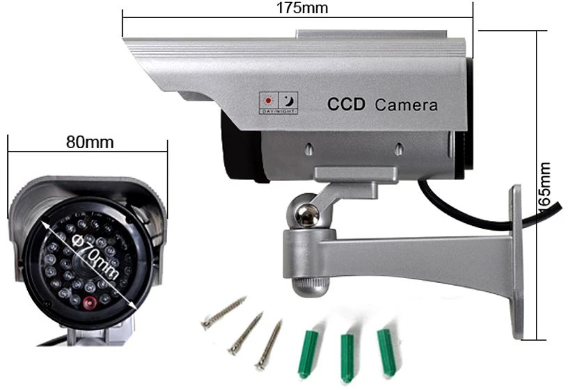 MACLEAN SOL1200 CE SOL1200 Apsaugos kamera Dummy Saulės mirksintis LED