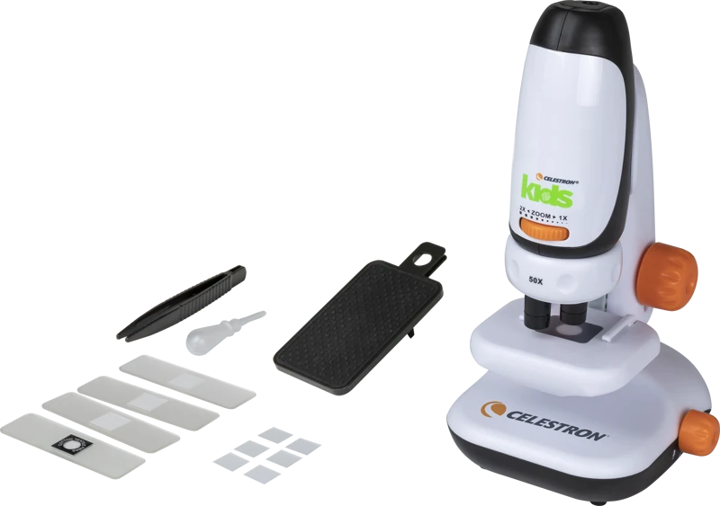 Žiūronai Celestron vaikų mikroskopas su telefono adapteriu