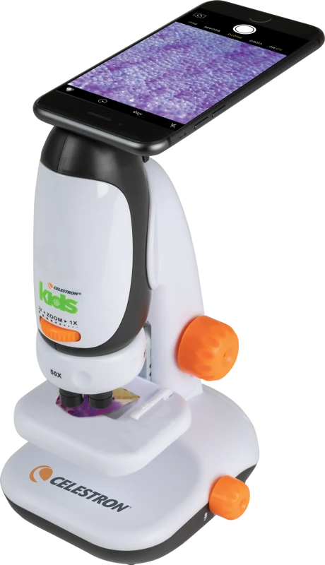 Žiūronai Celestron vaikų mikroskopas su telefono adapteriu