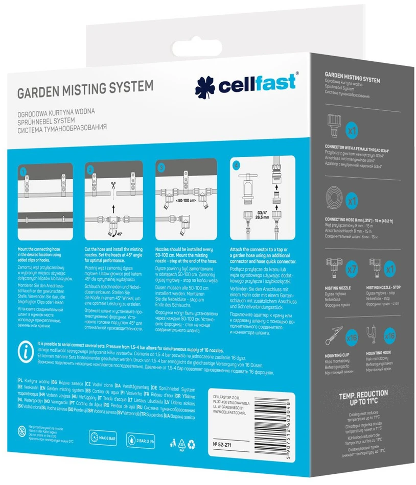 Vėsinimo sistema Cellfast 52-271; 15 m