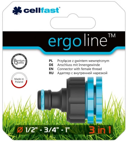 CELLFAST JUOSTOS JUNGIMAS 1/2"-3/4"-1" ERGO