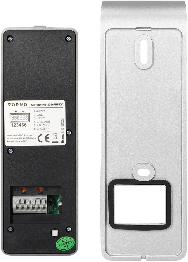 CERES Full HD, vienos šeimos vaizdo domofono komplektas, 4 laidų, 8 colių lietimui jautrus ekranas, Full HD, šifravimas