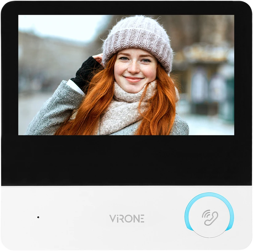 Orno CETI Full HD, vienos šeimos vaizdo domofono komplektas, 4 laidų, 7 colių lietimui jautrus ekranas, Full HD, RFID