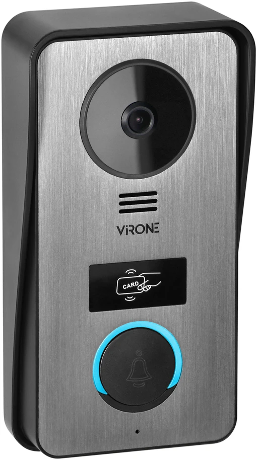 Orno CETI Full HD, vienos šeimos vaizdo domofono komplektas, 4 laidų, 7 colių lietimui jautrus ekranas, Full HD, RFID