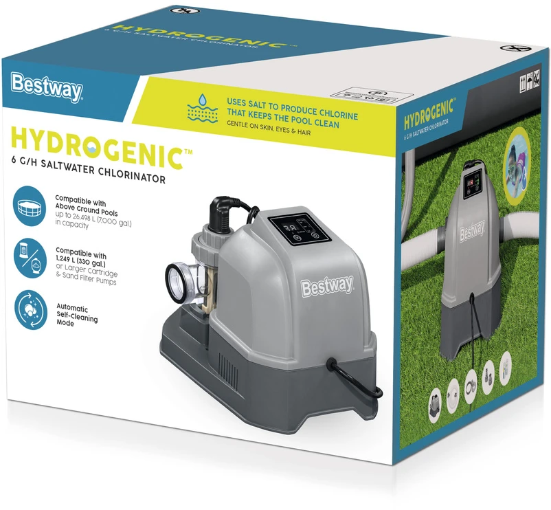 Lean Toys Druskos chlorinatorius baseinui Bestway 58678