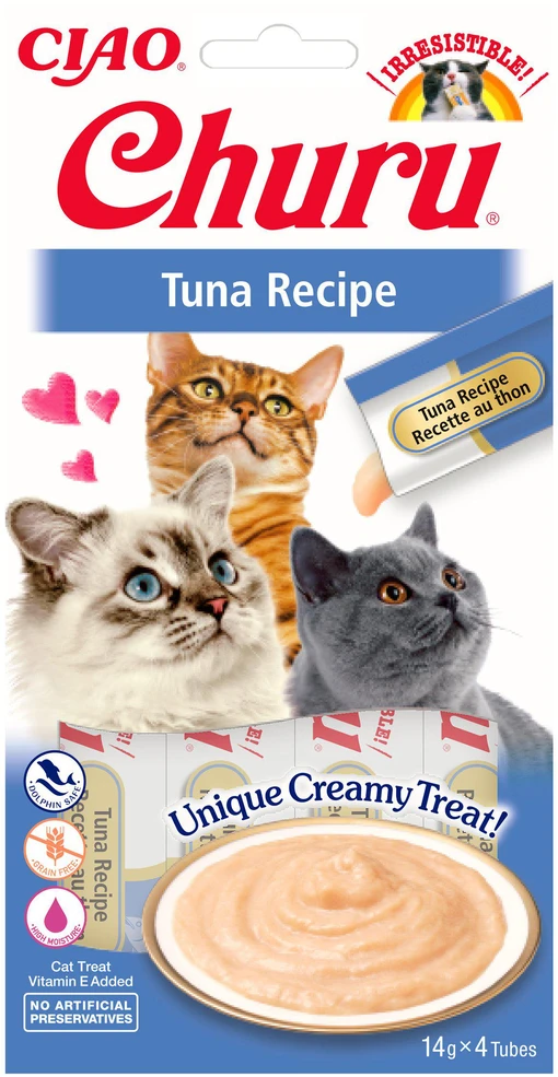 Kačių Skanėstai - Inaba Churu Tuno Receptas 4x14 g