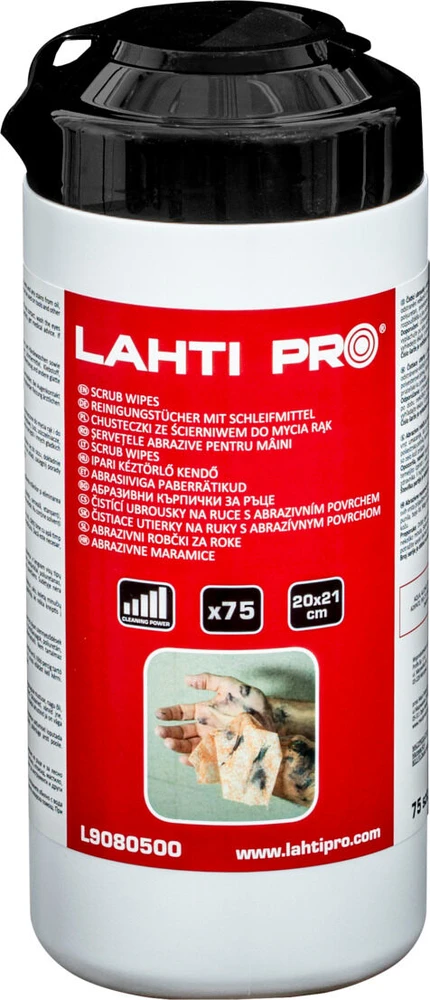 Lahti Pro Chusteczki Rankų servetėlės, šveitimo servetėlės ​​Extreme P860, 75 vnt., Lahti