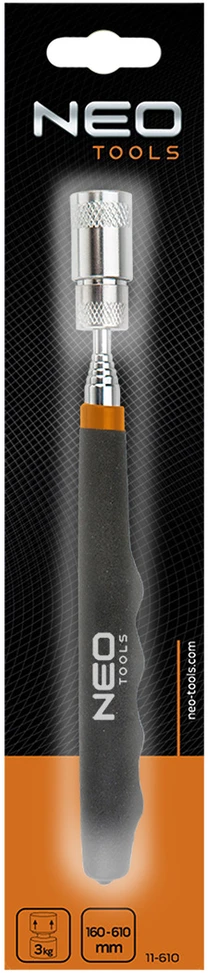 Chwytak Magnetinis laikiklis NEO 11-611 (190-800 mm) su LED žibintuvėliu