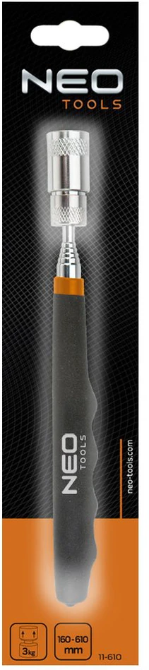 Chwytak Magnetinis laikiklis NEO 11-611 (190-800 mm) su LED žibintuvėliu