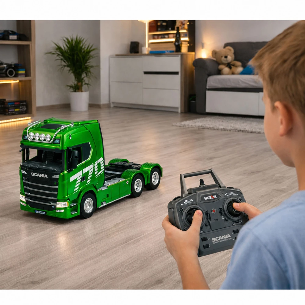 Huina Nuotoliniu būdu valdomas Scania 770S 1:18