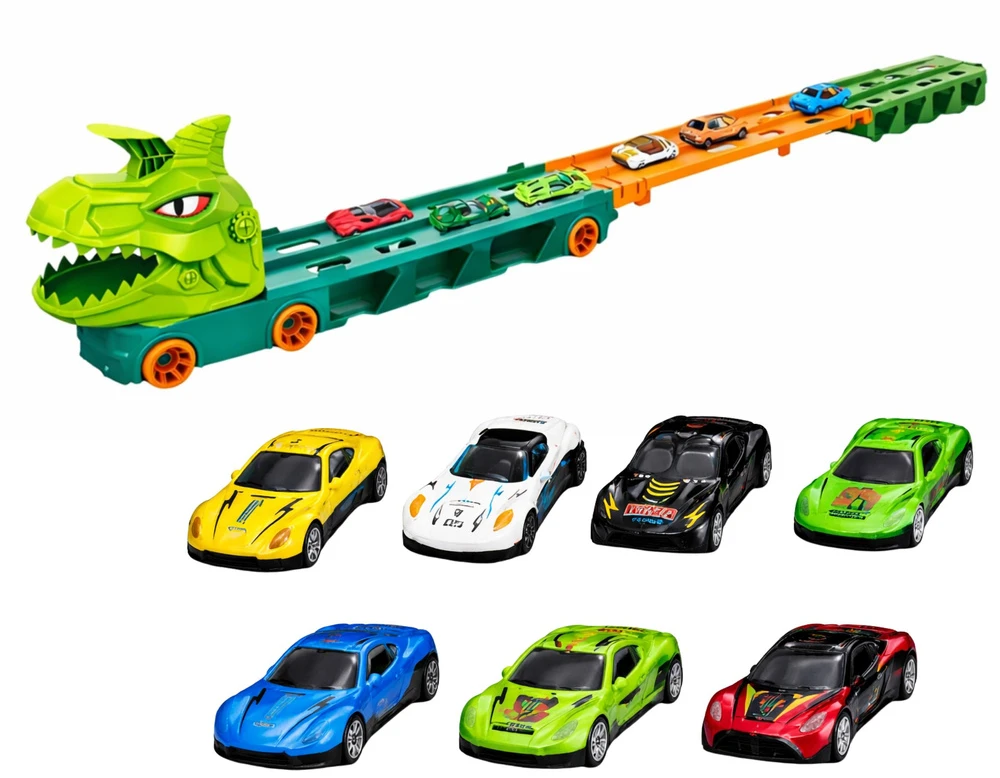 Lean Toys Sunkvežimis su trasa 2,1 m 8 vnt.