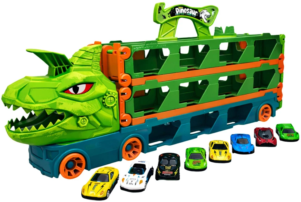 Lean Toys Sunkvežimis su trasa 2,1 m 8 vnt.