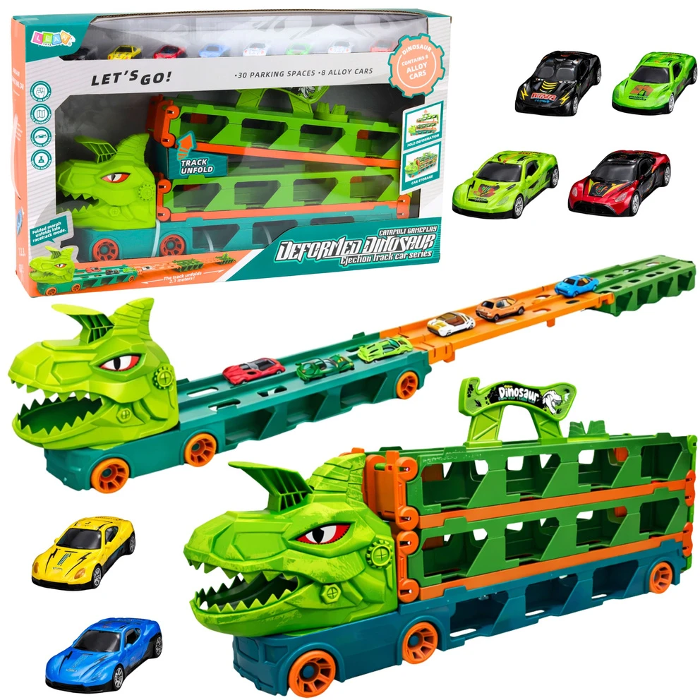Lean Toys Sunkvežimis su trasa 2,1 m 8 vnt.