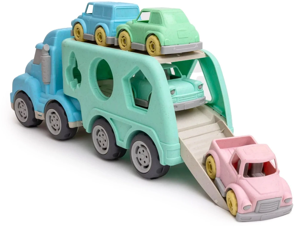 Lean Toys Vaikiškas transporteris su formų rūšiuokliu, 34.5x13x10.5 cm