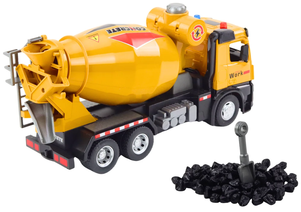 Lean Toys Betono maišyklė su trinties varikliu, šviesomis ir garsais