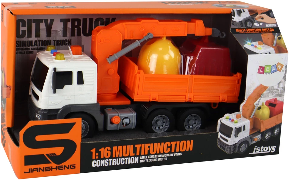Lean Toys Šiukšliavežis LeanToys, 1:16