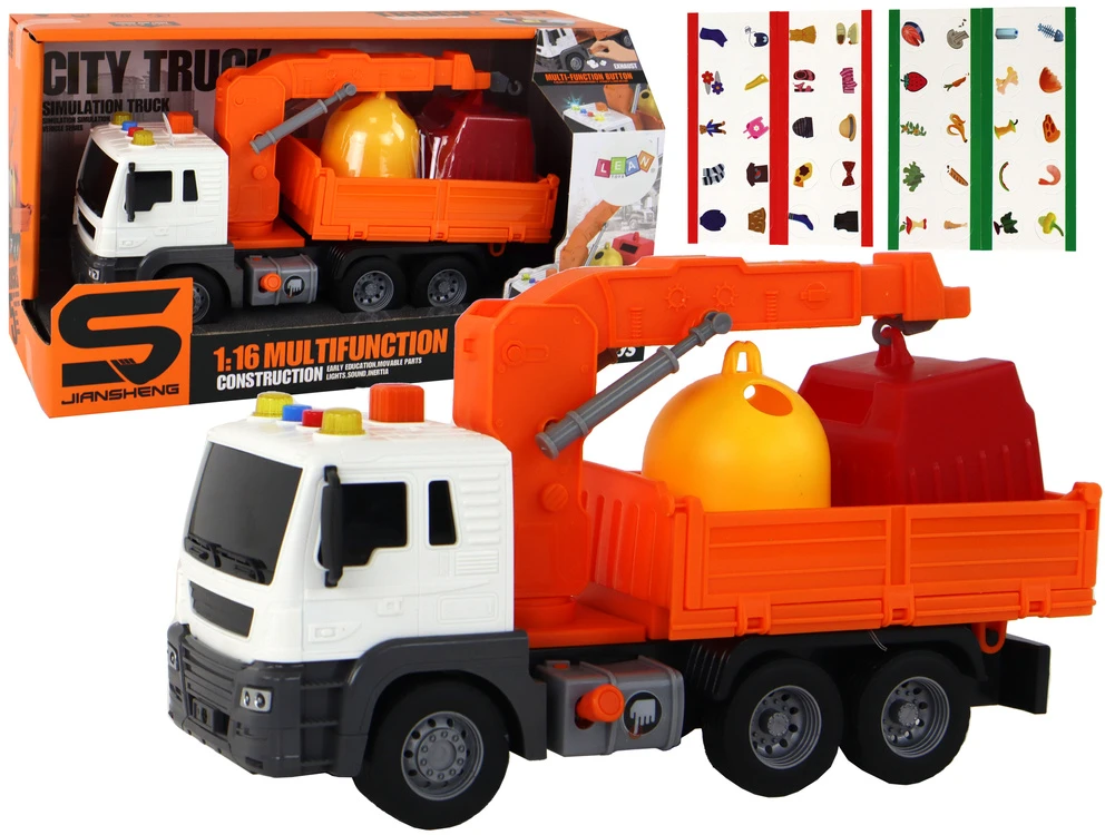 Lean Toys Šiukšliavežis LeanToys, 1:16