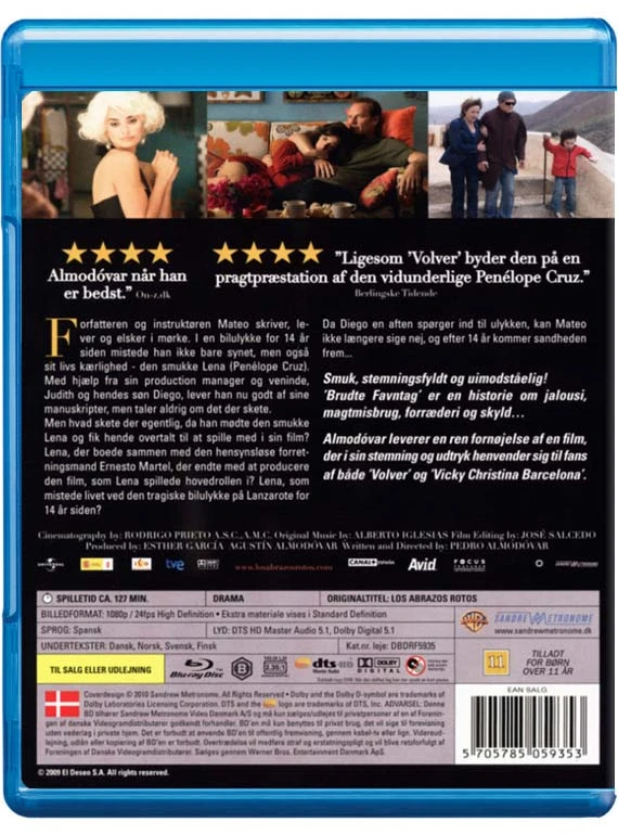 CINEMATIC BROKEN EMBRACES - Sulaužyti apkabinimai (Pedro Almodovar)