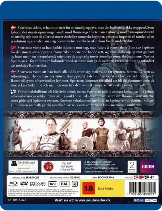 Cinematic SPARTAKAS (Blu-Ray) Dokumentinė drama BBC