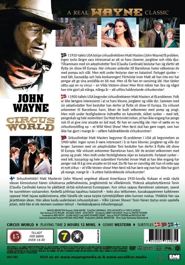 „Circus World“ – Didysis laukinių vakarų šou – (John Wayne) Eilutės pabaiga
