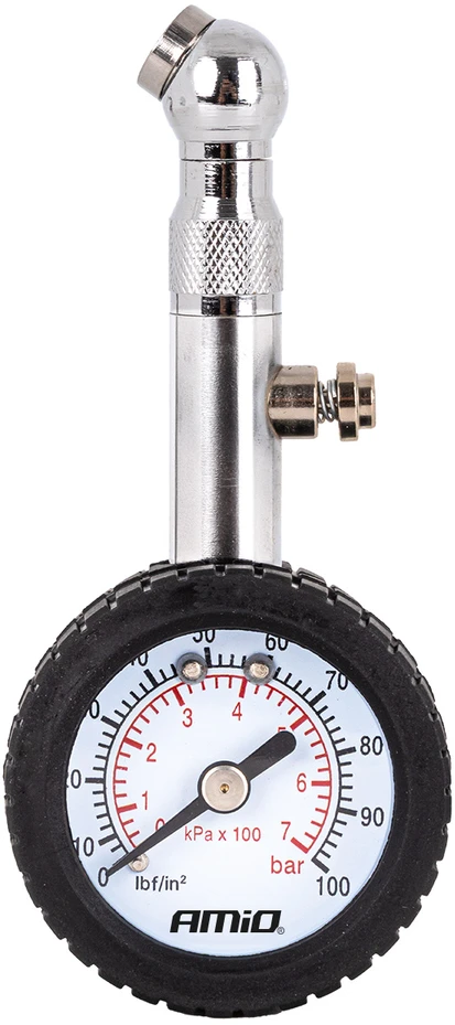 Mechaninis manometras su sukama galvute ir išleidimo vožtuvu 7 bar AMIO-04469