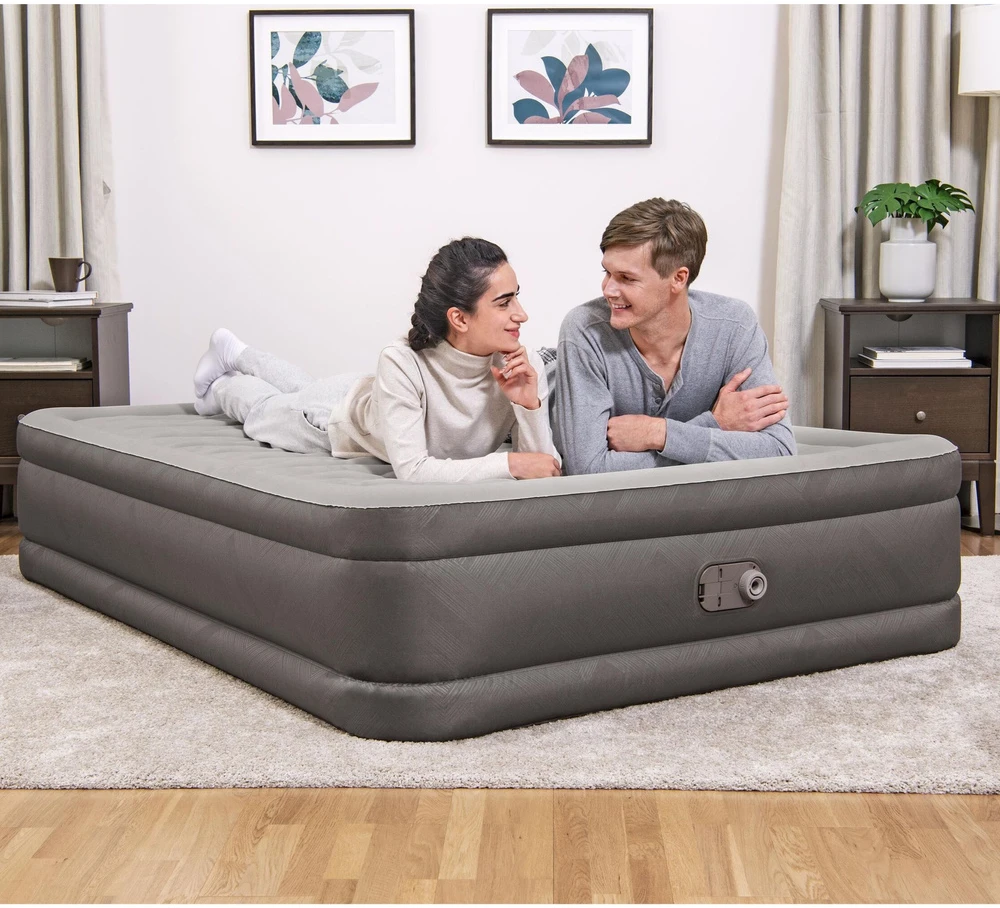 Bestway Fortech Pripučiamas čiužinys su įmontuota pompa, 203x152x46cm