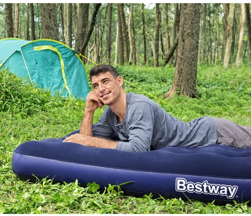 TOP KOMPLEKTAS! Bestway Pavillo dvigulis čiužinys su pompa ir 2 pagalvėlėmis 2.03m x 1.52m x 22cm
